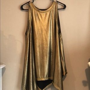Gold tank top